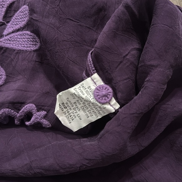 Johnny Was Elida heavily embroidered crocheted blouse NWT RARE XS - Picture 10 of 11